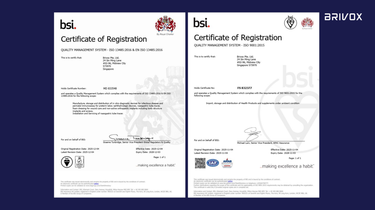 Brivox and ISO Certifications: Ensuring Quality, Safety, and Trust